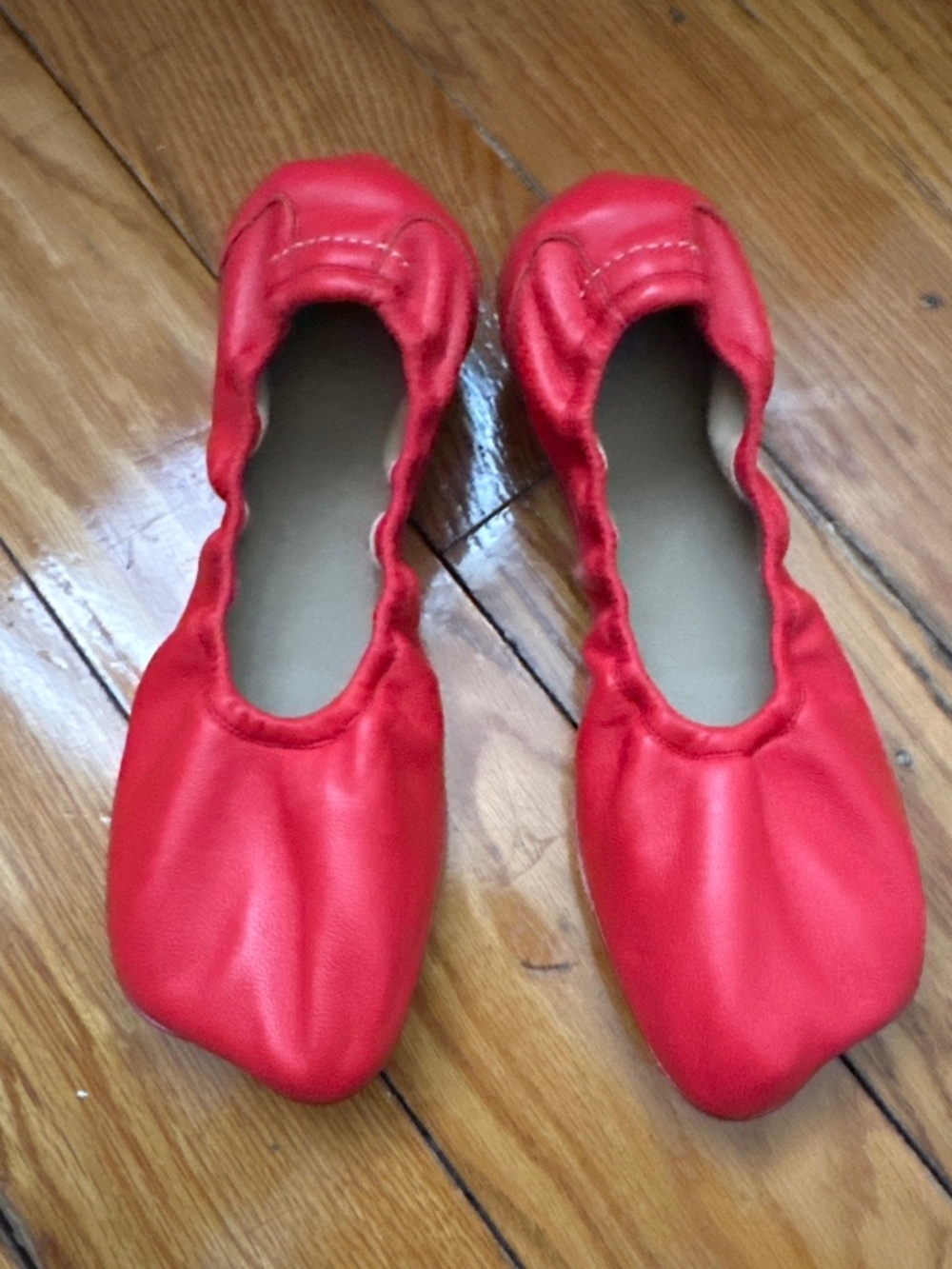 MM6 MAISON MARGIELA Red Anatomic Travel Ballerina Flats